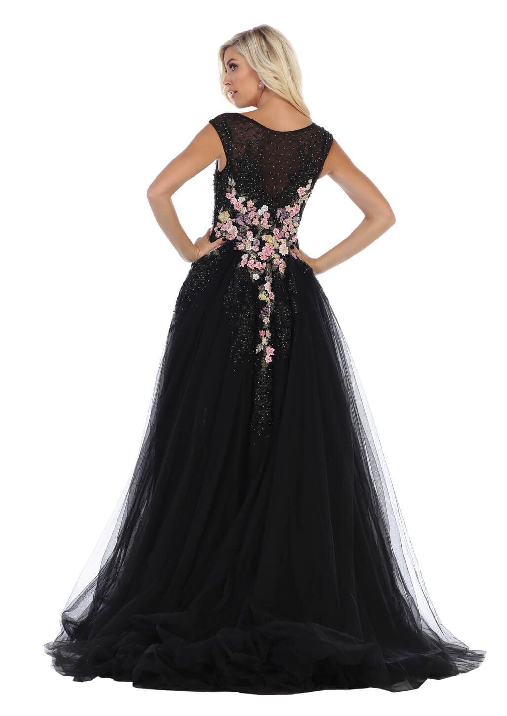 Prom Silver Dress Formal Plus Size Evening  Couture Long Ball Gown - The Dress Outlet May Queen