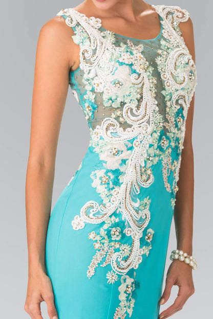 Prom Sleeveless Formal Dress Mermaid Long Gown - The Dress Outlet Elizabeth K
