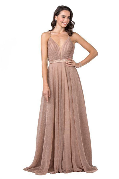 Prom Spaghetti Straps Formal Evening Long Dress - The Dress Outlet