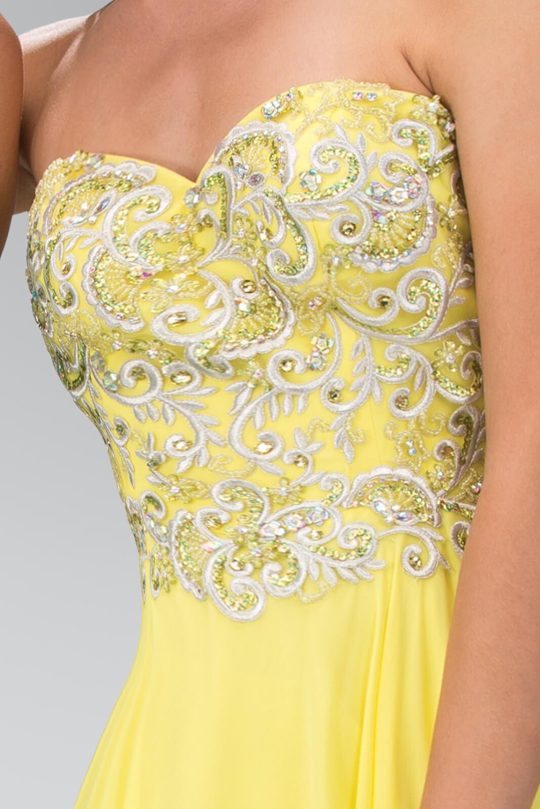 Prom Strapless Sweetheart Chiffon Evening Gown Long