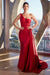 Prom Dresses Long Prom Fitted Dress Burgundy