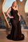 Prom Dresses Long Fitted Plus Size Prom Dress Black