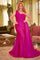 Prom Dresses Long Fitted Plus Size Prom Dress Magenta