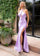Prom Dresses Prom Fitted Slit Long Formal Dress Lilac