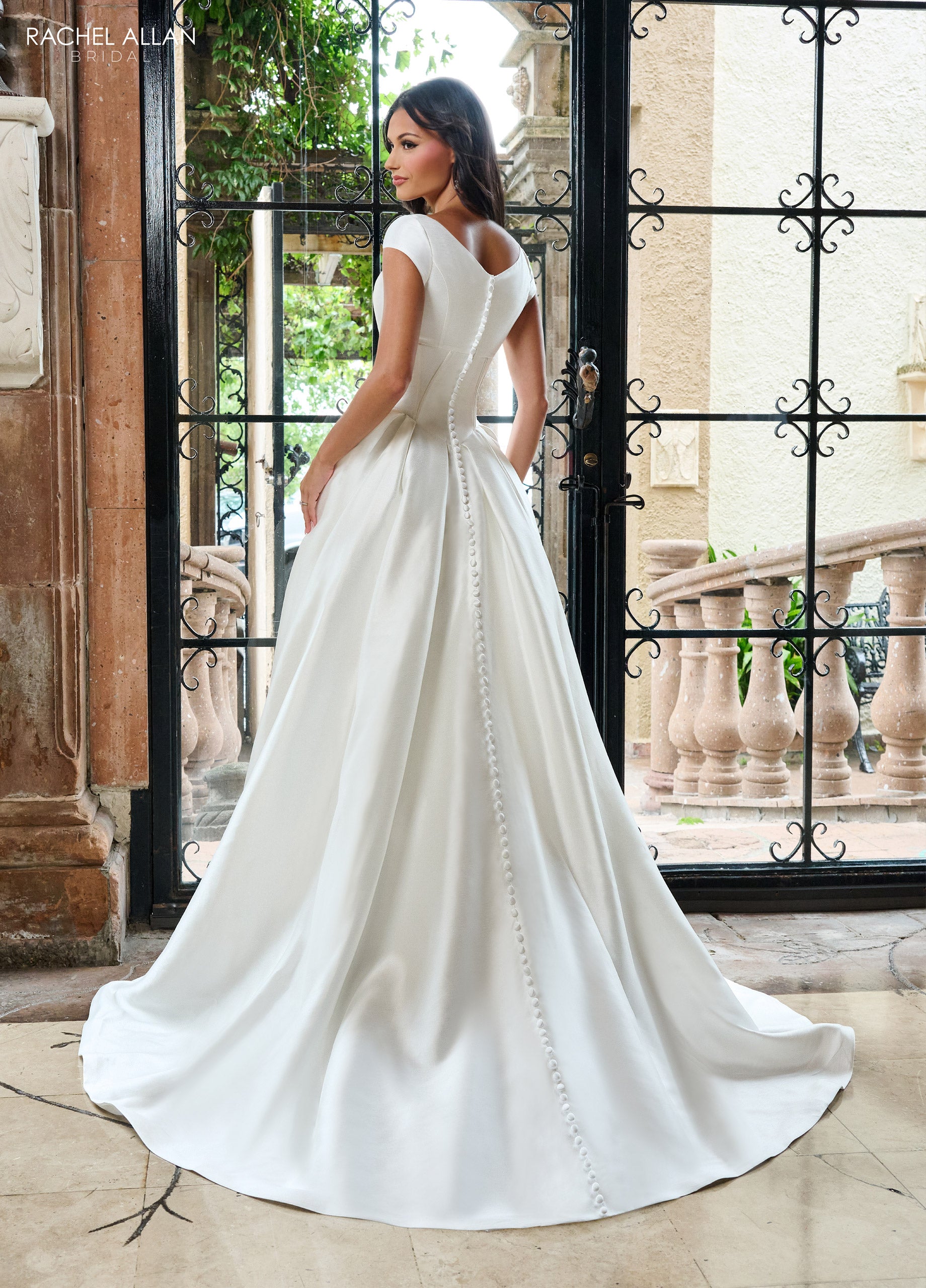 Rachel Allan RB7000 Long Bridal Gown Fitted Wedding Dress