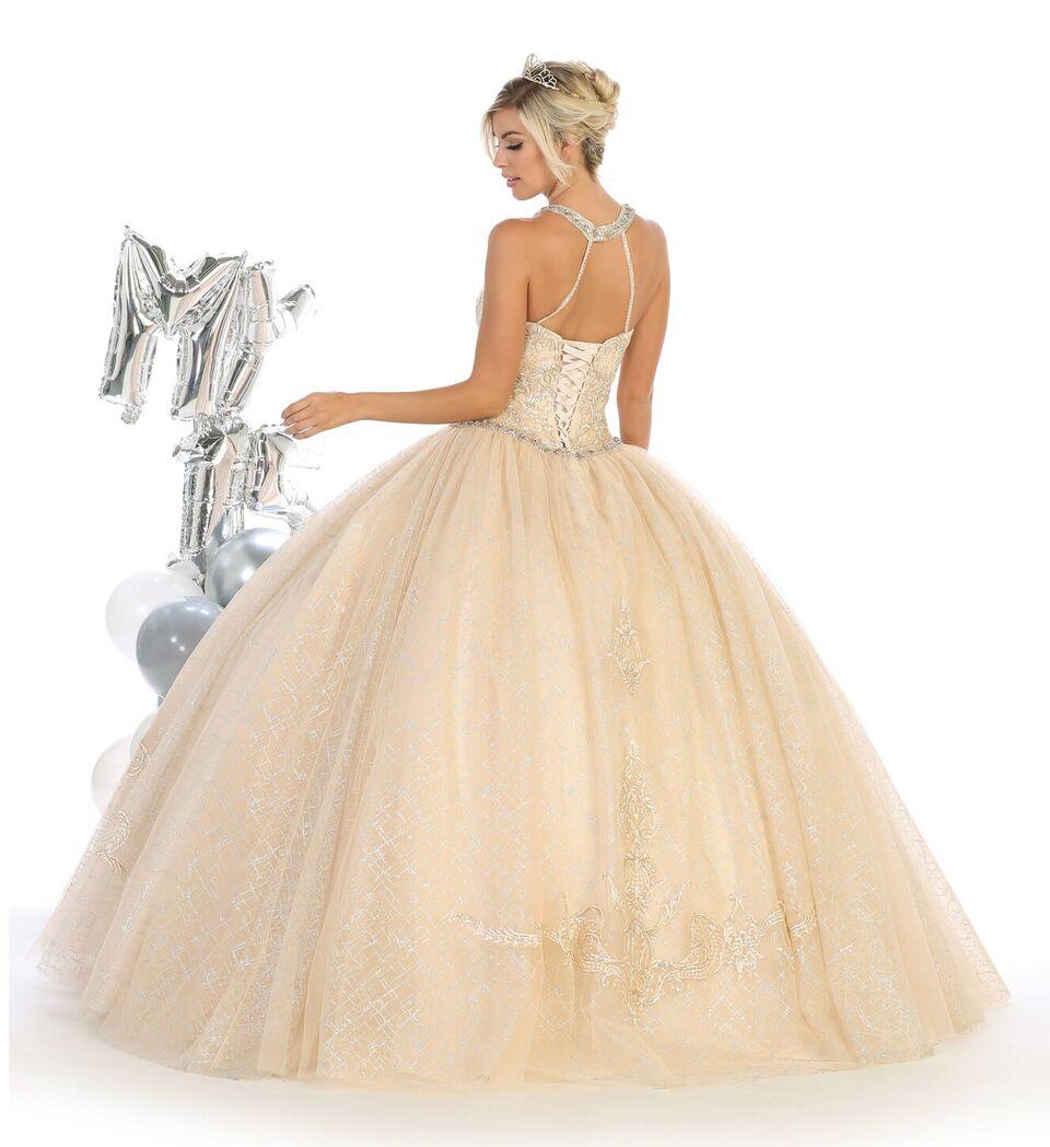 Quinceanera Ball Gown Sweet 16 Dress - The Dress Outlet May Queen