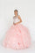 Quinceanera Cut-Out Back Ball Gown Dress with Bolero - The Dress Outlet Elizabeth K