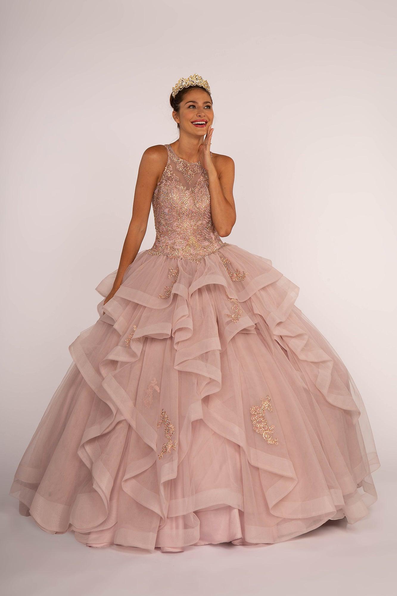 Quinceanera Dress Long Sweet 16 Gown - The Dress Outlet Elizabeth K