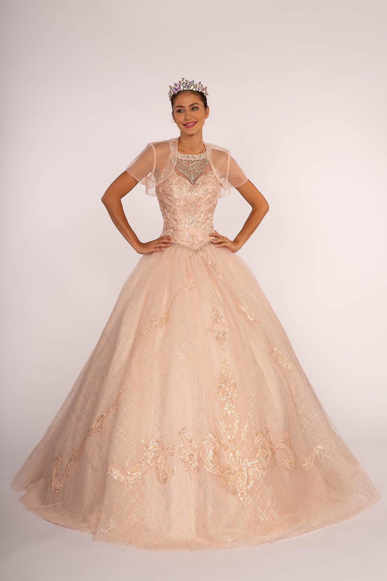 Quinceanera Long Prom Dress Sweet 16 - The Dress Outlet Elizabeth K