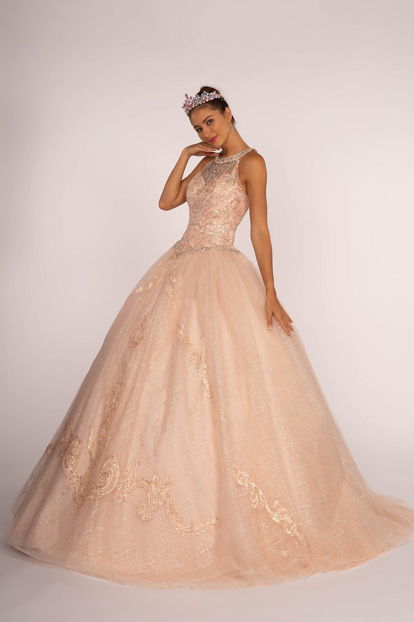 Quinceanera Long Prom Dress Sweet 16 - The Dress Outlet Elizabeth K