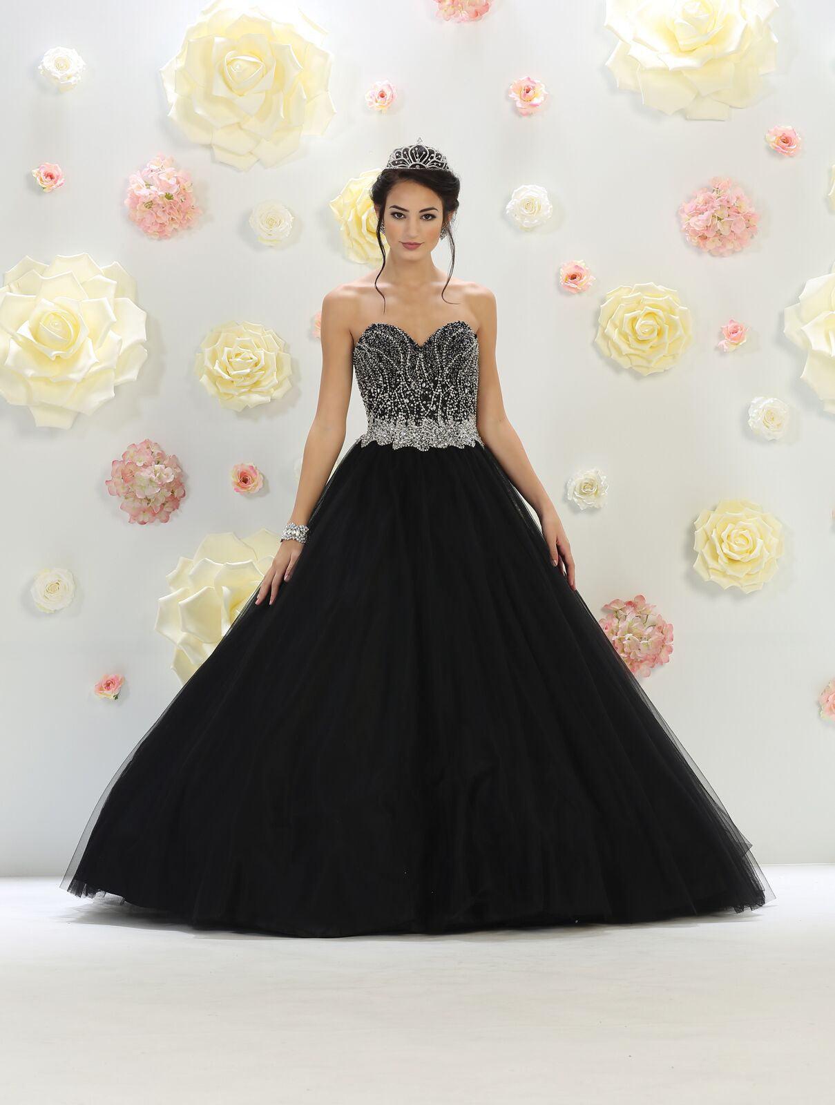 Quinceanera Long Quinceanera Formal Prom Dress - The Dress Outlet May Queen