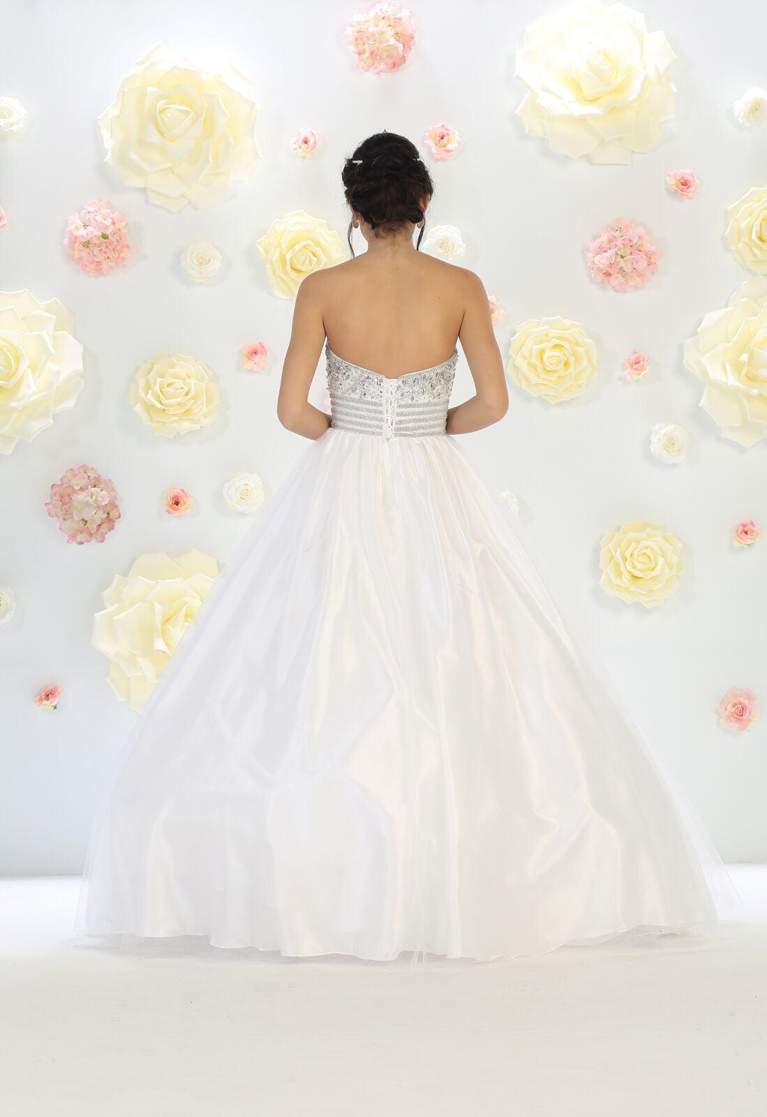 Quinceanera Long Quinceanera Formal Prom Dress - The Dress Outlet May Queen