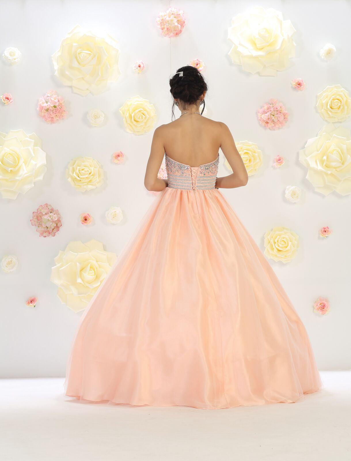 Quinceanera Long Quinceanera Formal Prom Dress - The Dress Outlet May Queen