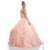 Quinceanera Long Strapless Glitter Mesh Ball Gown - The Dress Outlet Juliet