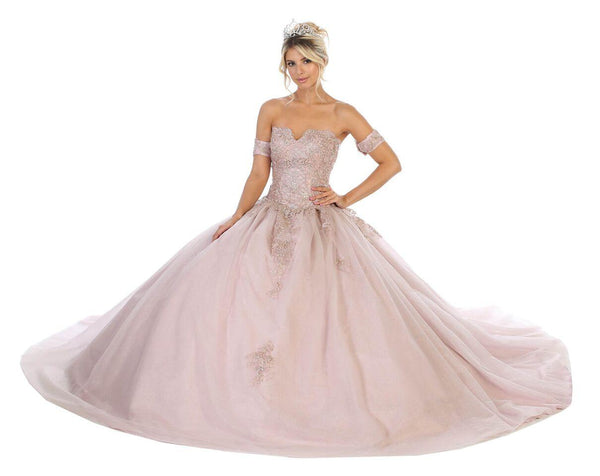 Quinceanera Long Strapless Sweet 16 Ball Gown