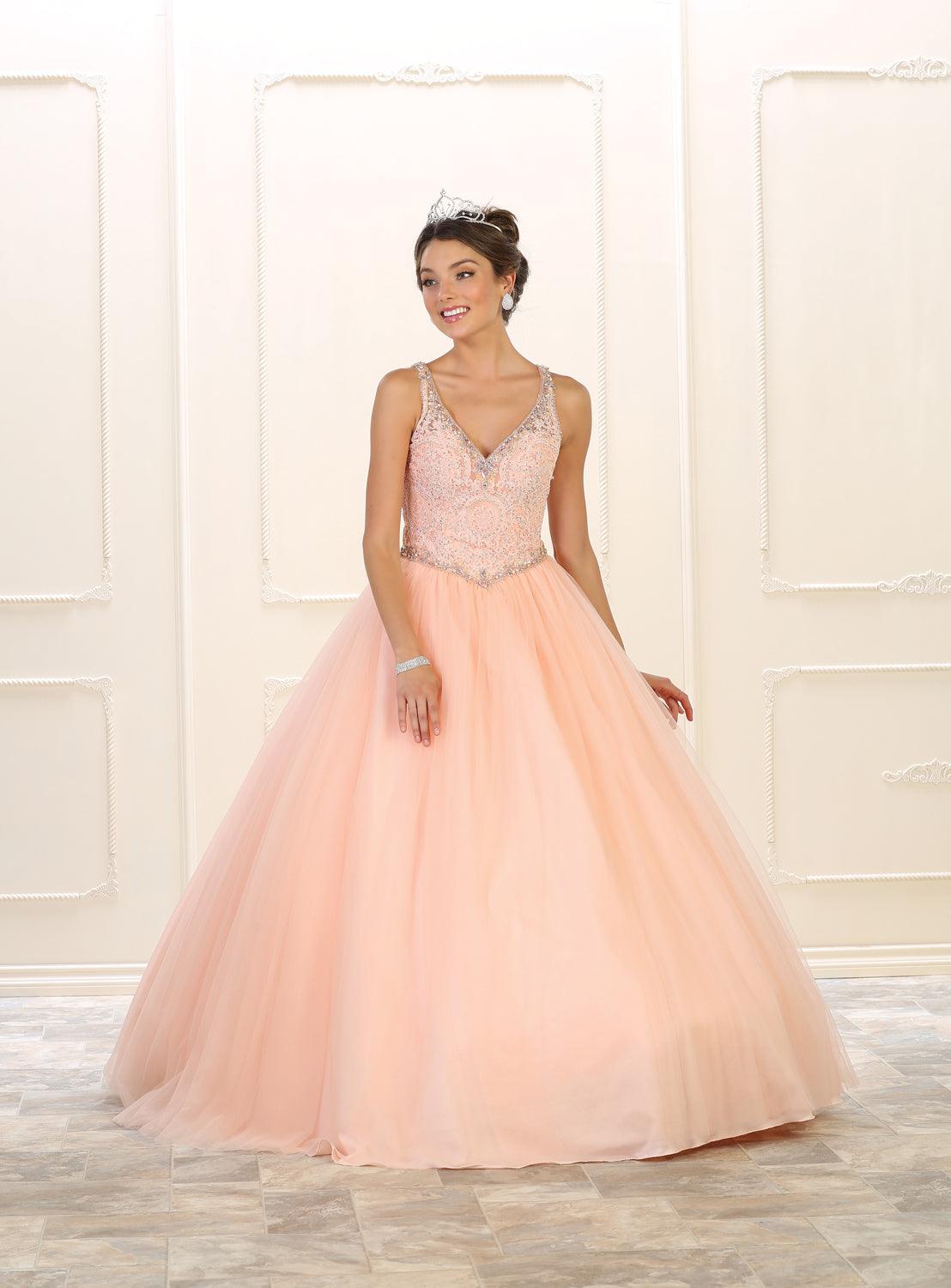 Quinceanera Long Sweet 16 Dress Quinceanera - The Dress Outlet May Queen