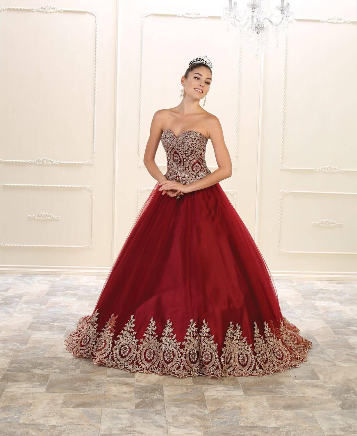 Quinceanera Quinceanera Dresses Formal Prom Ball Gown - The Dress Outlet May Queen
