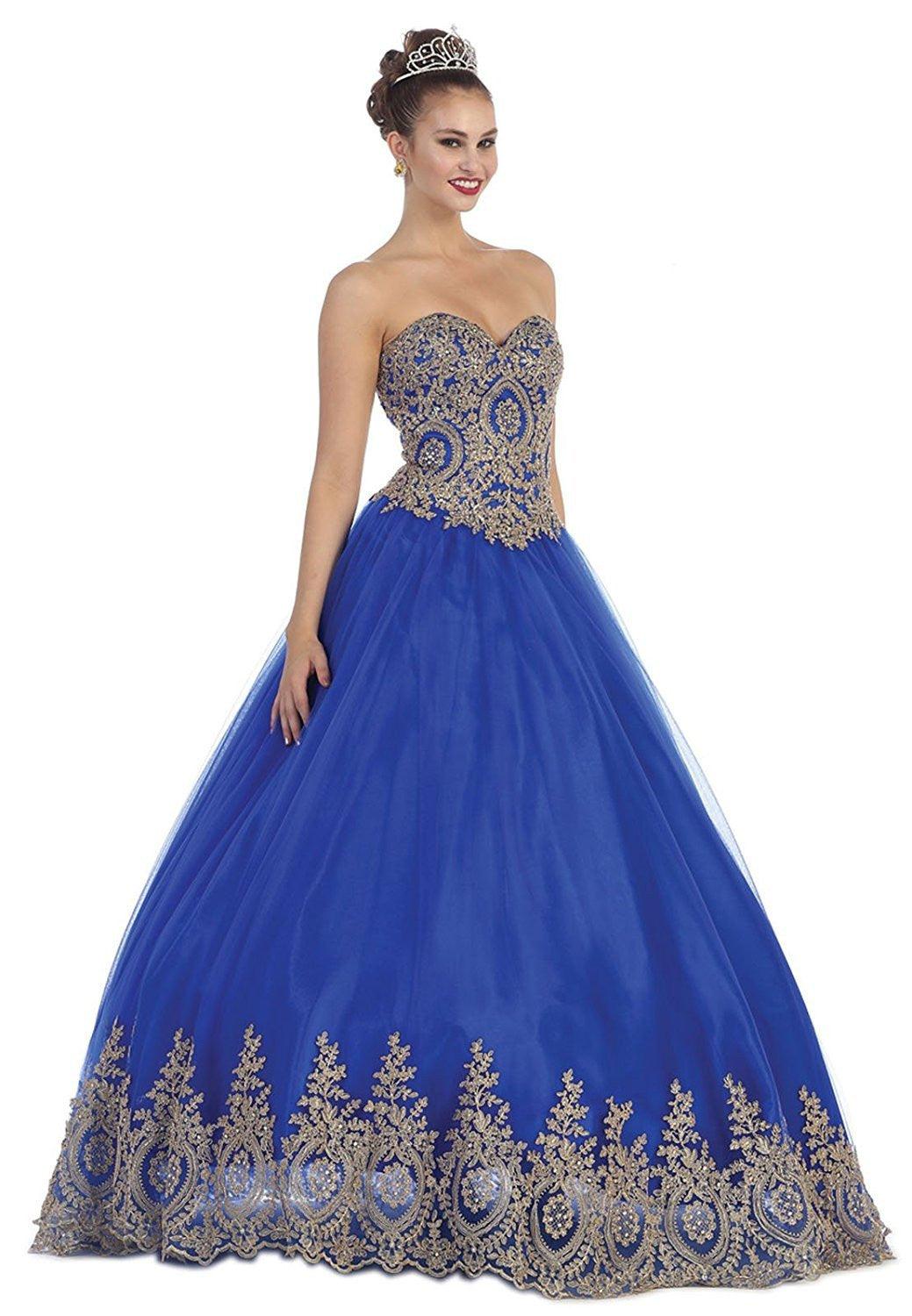 Quinceanera Quinceanera Dresses Formal Prom Ball Gown - The Dress Outlet May Queen