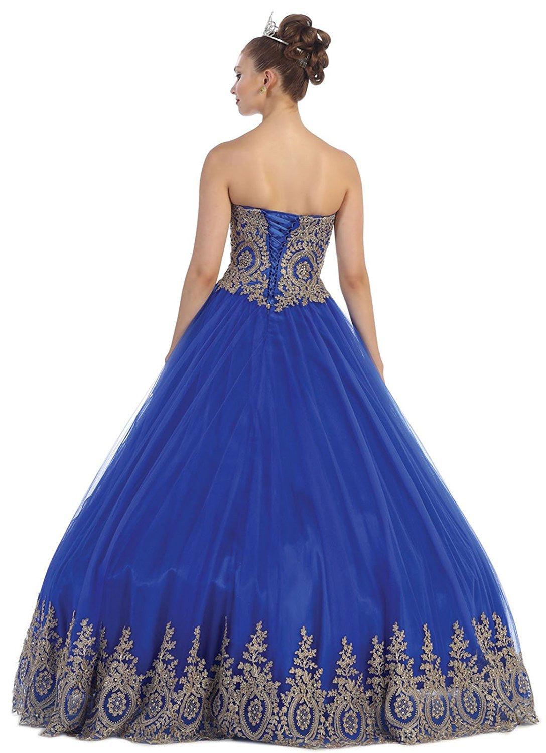 Quinceanera Quinceanera Dresses Formal Prom Ball Gown - The Dress Outlet May Queen