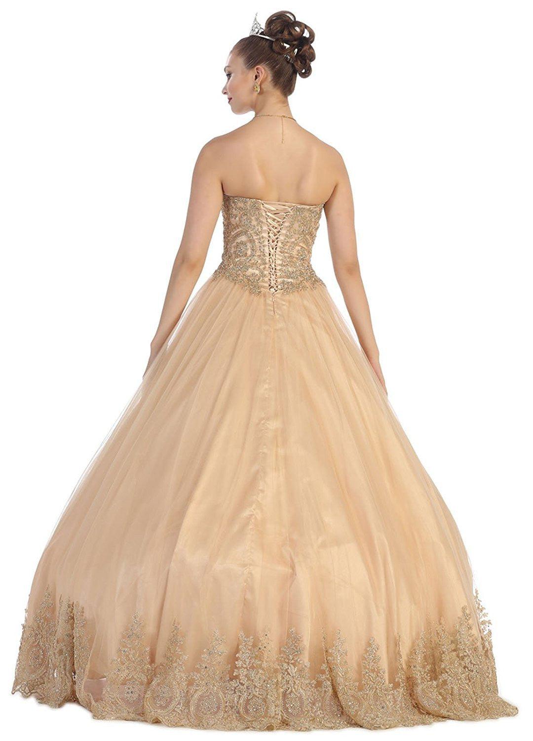 Quinceanera Quinceanera Dresses Formal Prom Ball Gown - The Dress Outlet May Queen