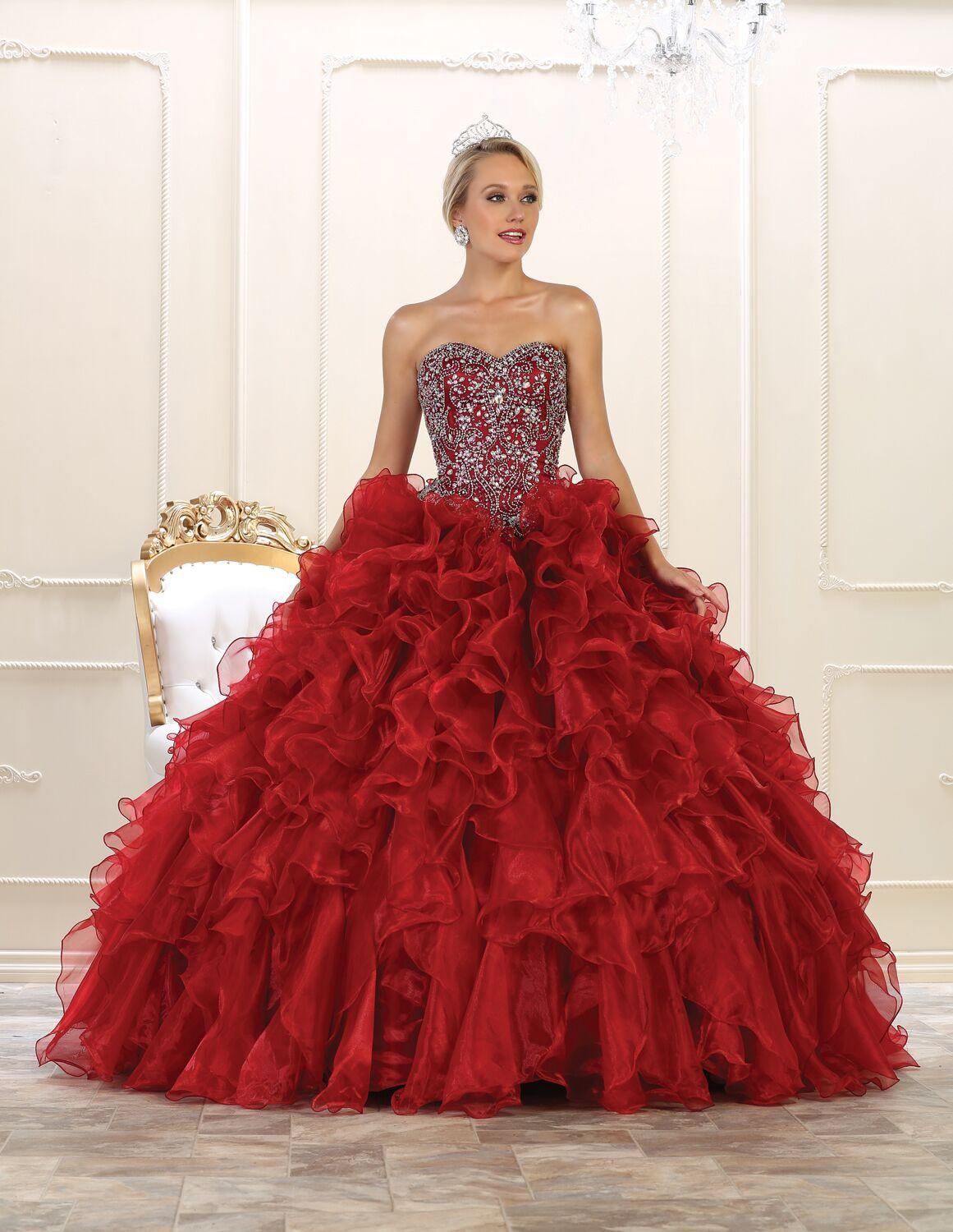 Quinceanera Quinceanera Sweet 16 Long Ball Gown - The Dress Outlet May Queen
