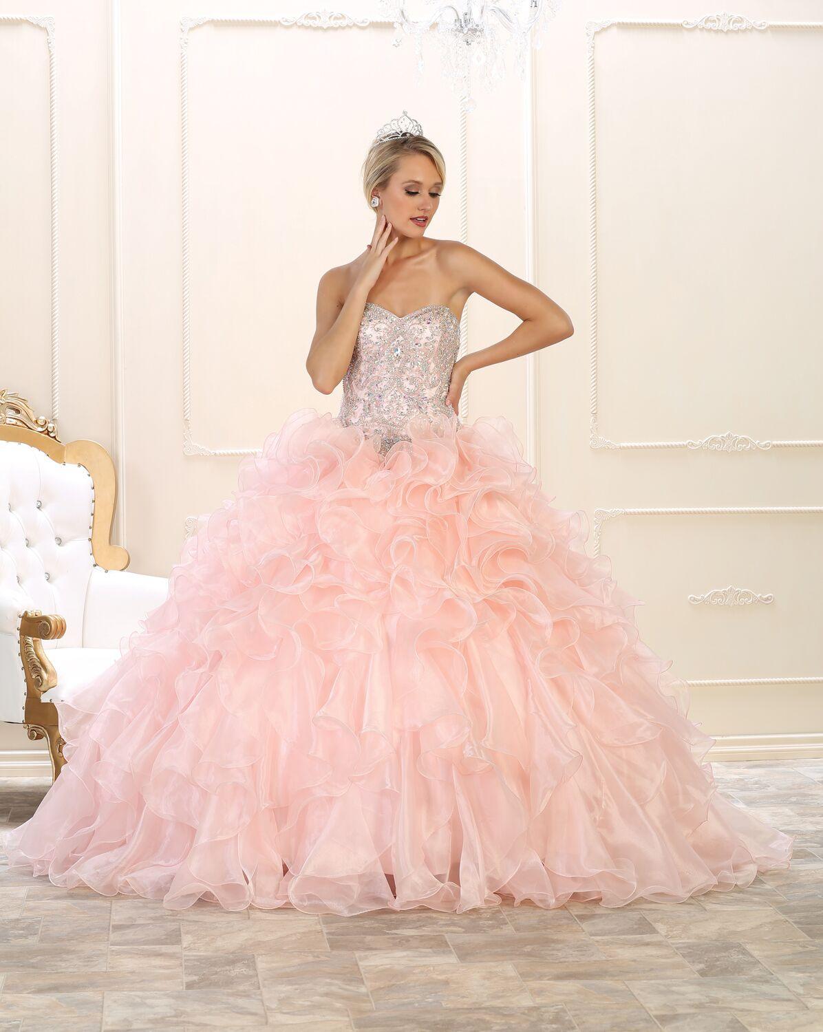 Quinceanera Quinceanera Sweet 16 Long Ball Gown - The Dress Outlet May Queen