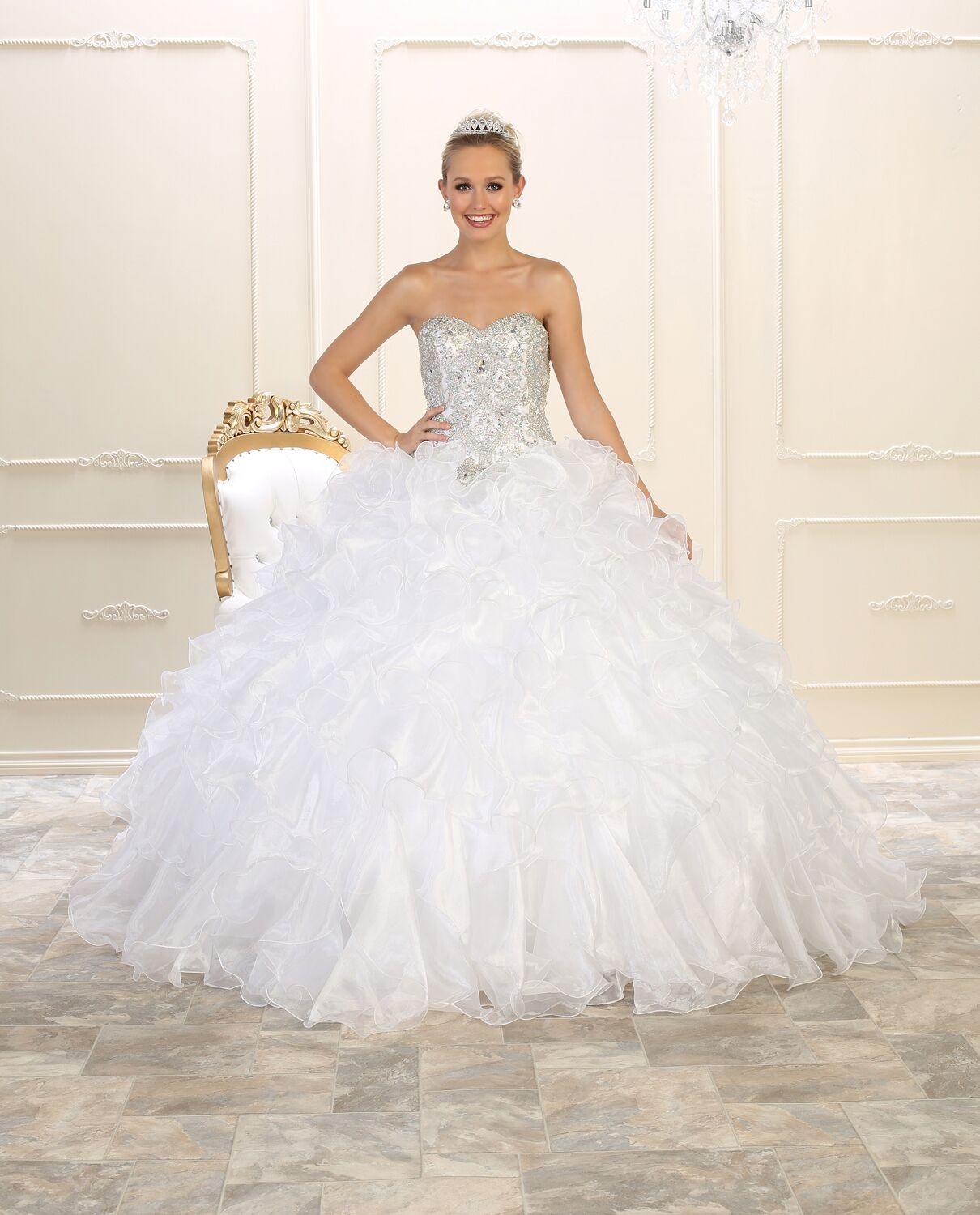 Quinceanera Quinceanera Sweet 16 Long Ball Gown - The Dress Outlet May Queen