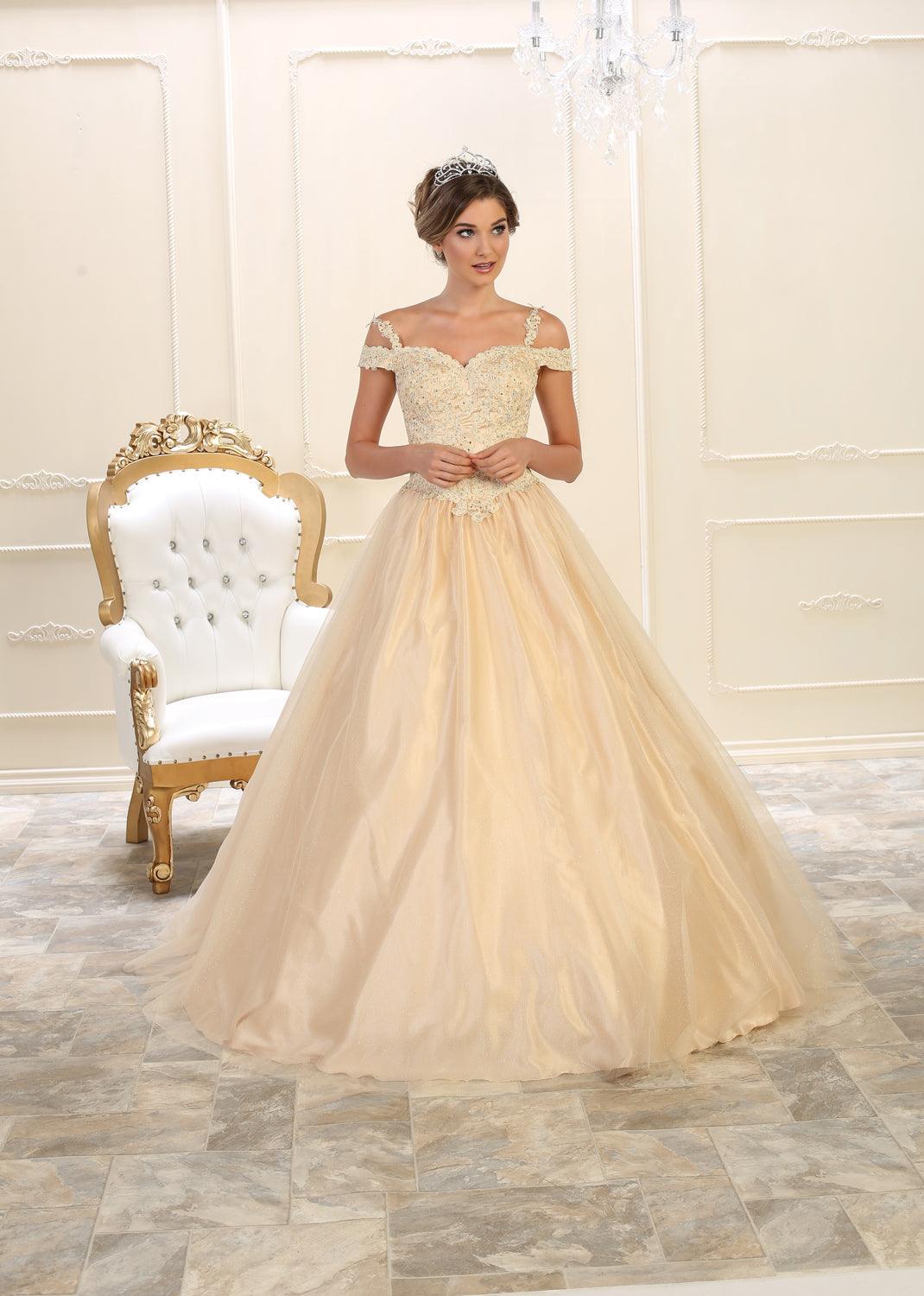 Quinceanera Sweet 16 Long Dress Quinceanera - The Dress Outlet May Queen