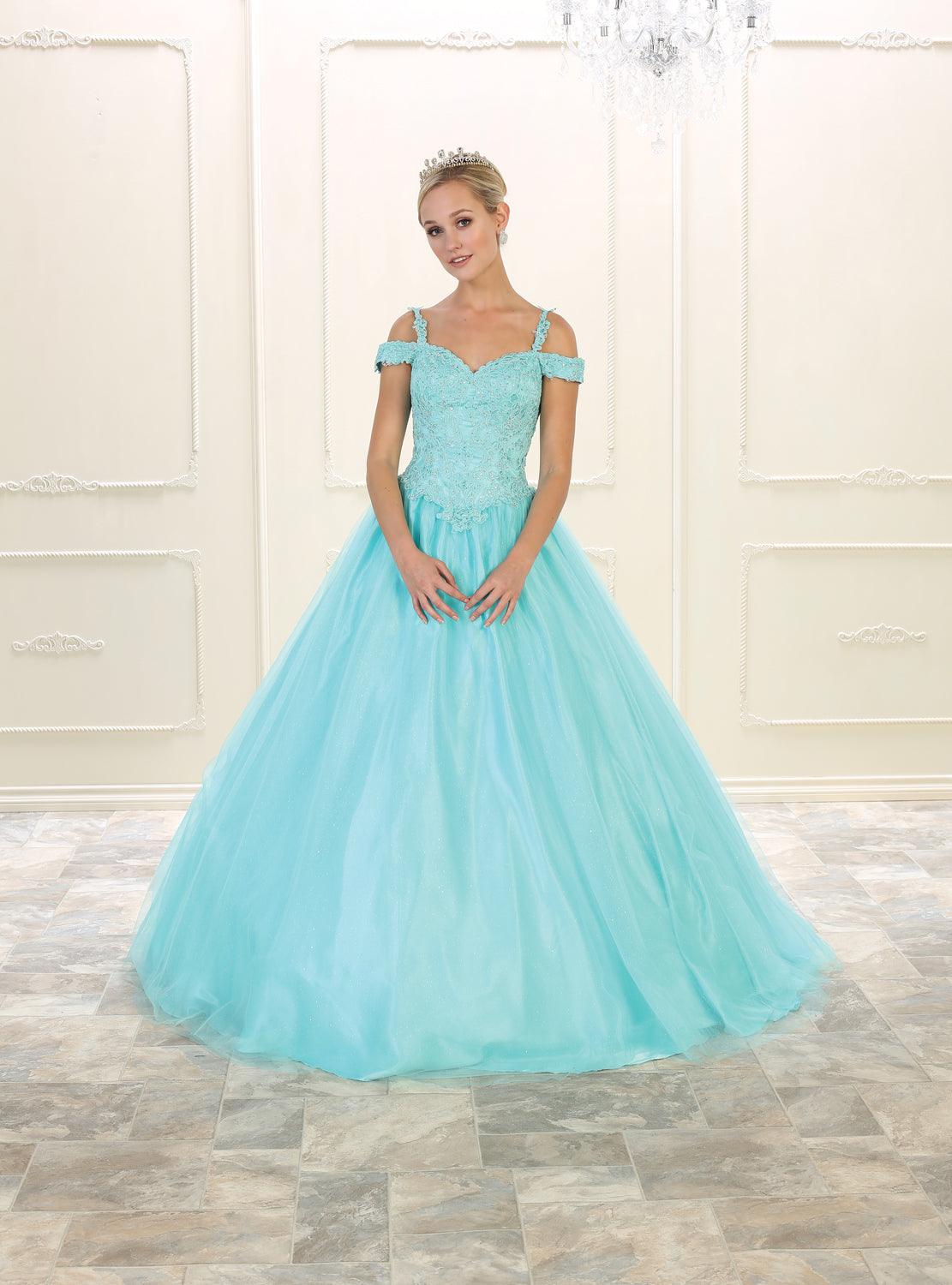 Quinceanera Sweet 16 Long Dress Quinceanera - The Dress Outlet May Queen