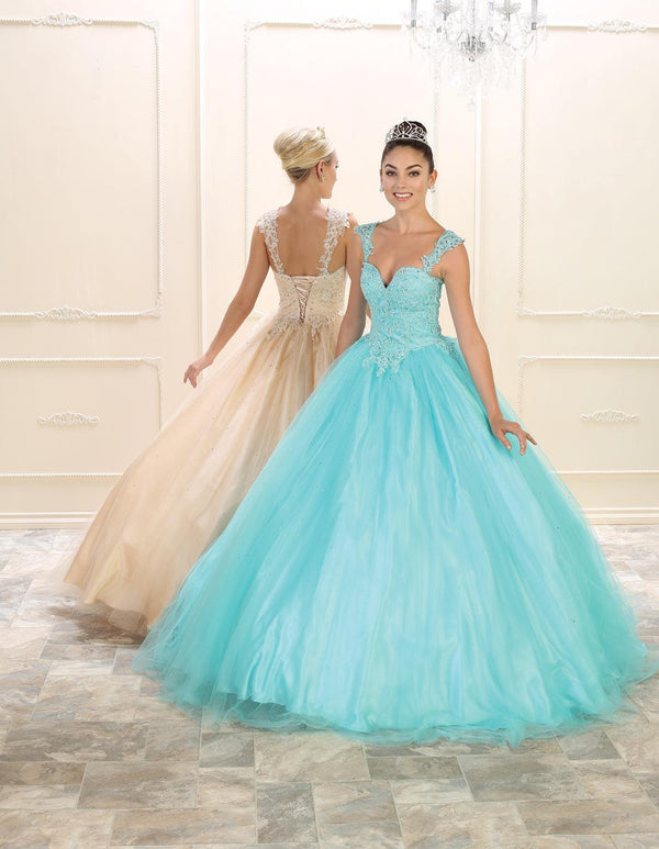 Quinceanera Sweet 16 Prom Ball Gown Long Dress Quinceanera