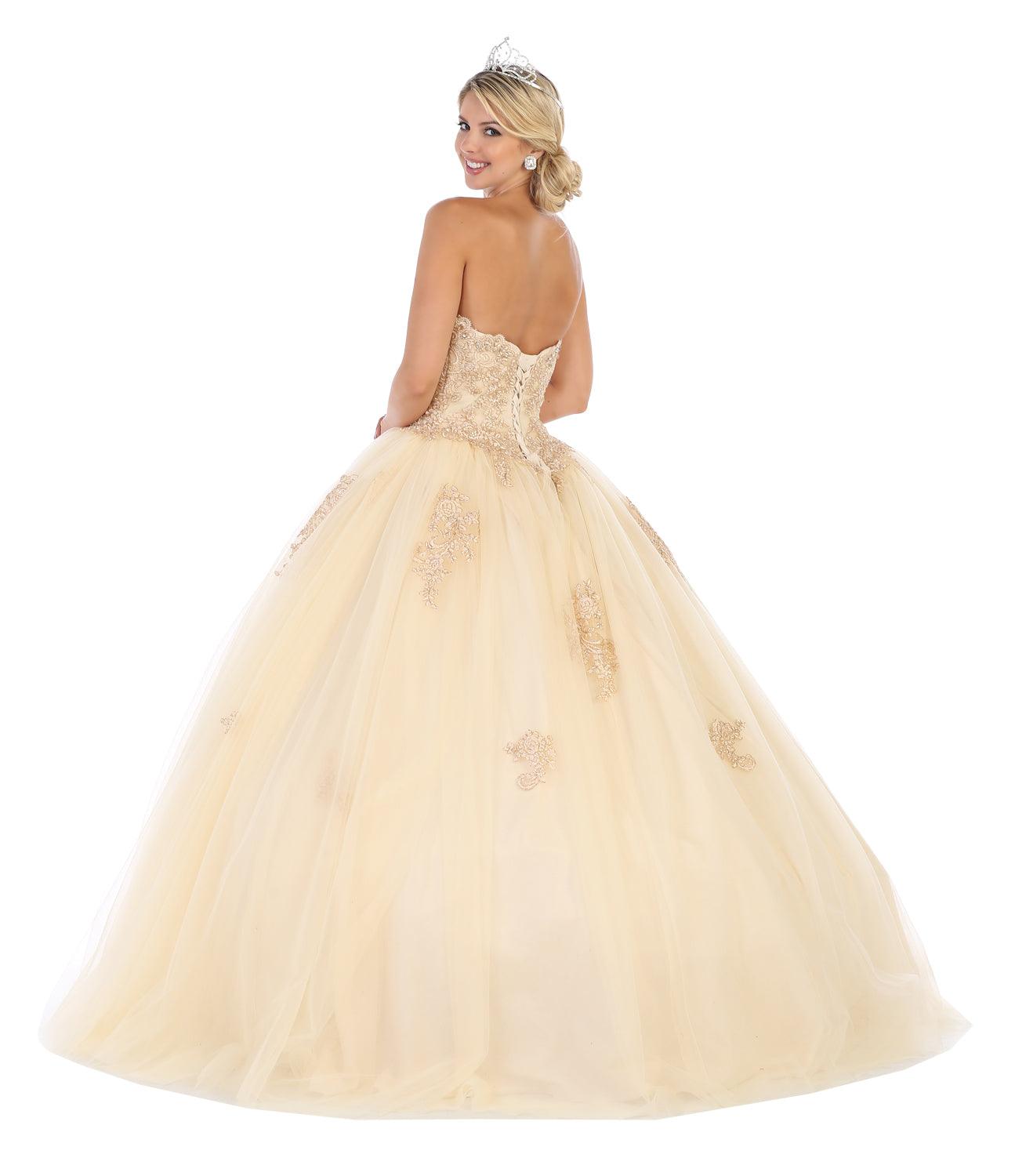 Quinceanera Sweet 16 Quinceanera Ball Gown - The Dress Outlet May Queen
