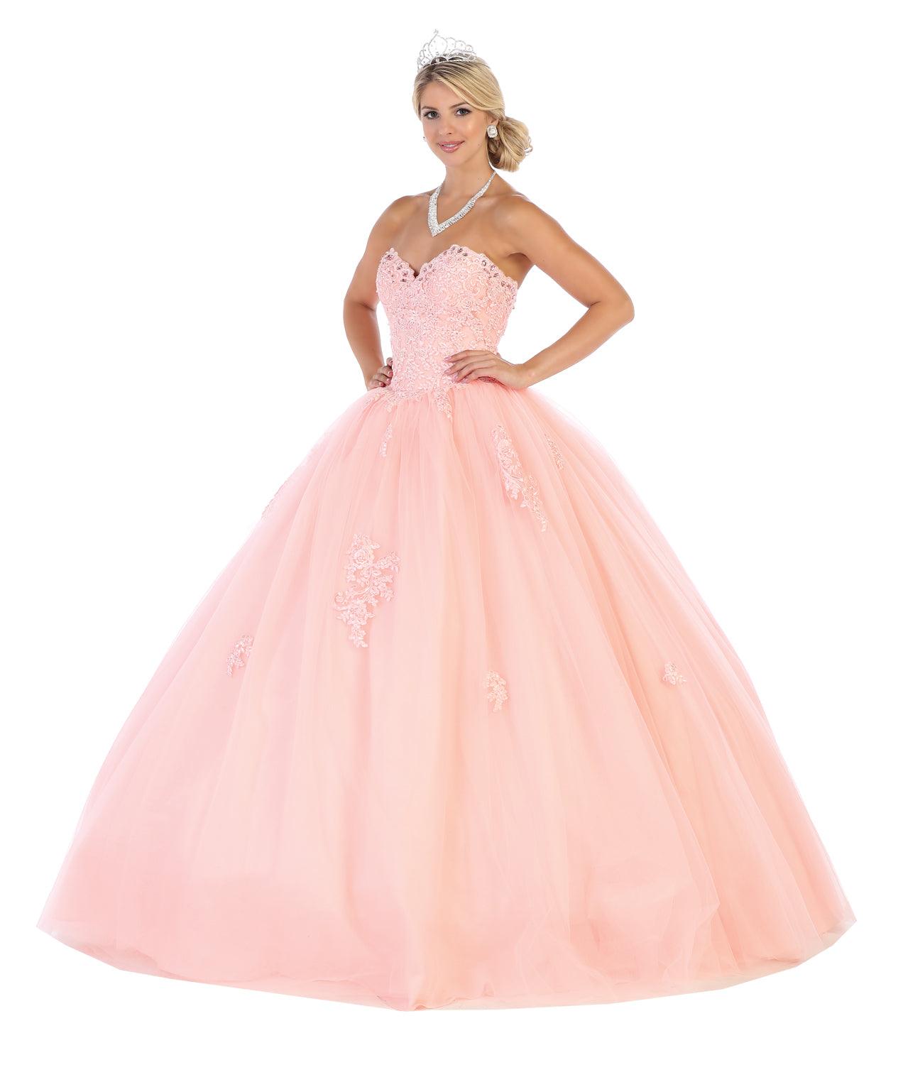 Quinceanera Sweet 16 Quinceanera Ball Gown - The Dress Outlet May Queen