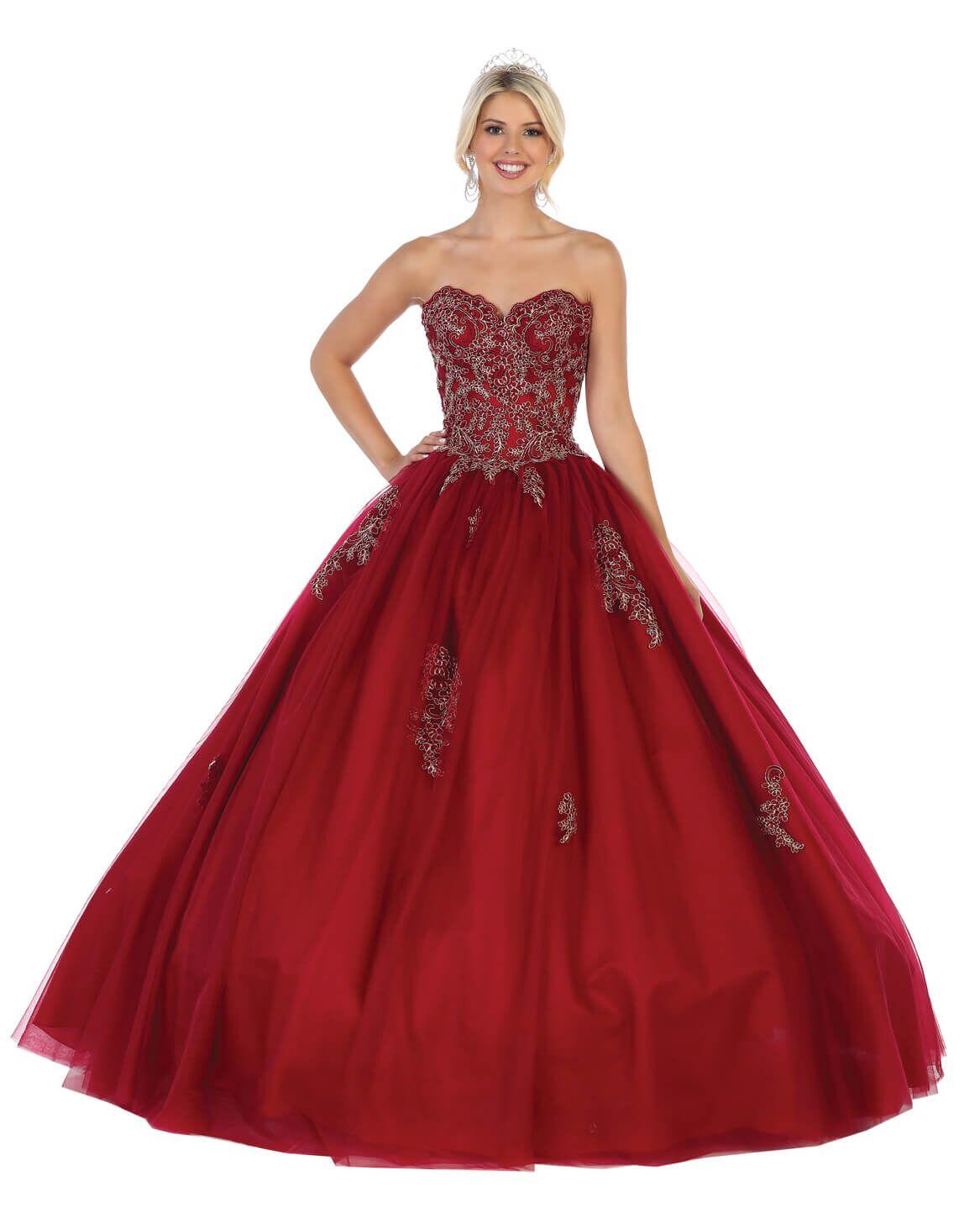 Quinceanera Sweet 16 Quinceanera Ball Gown - The Dress Outlet May Queen