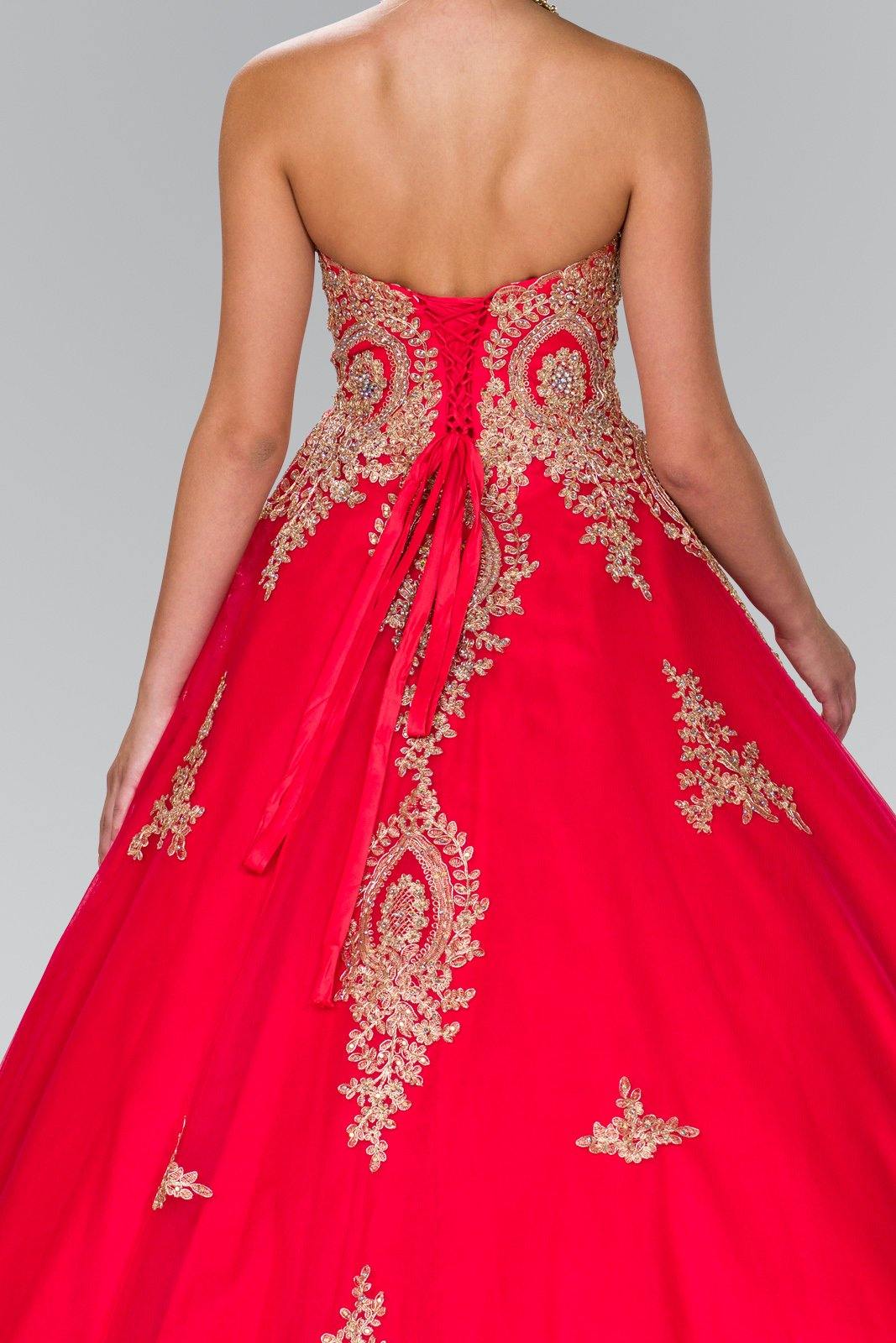 Quinceanera Sweetheart Ball Gown with Embroidery and Beads
