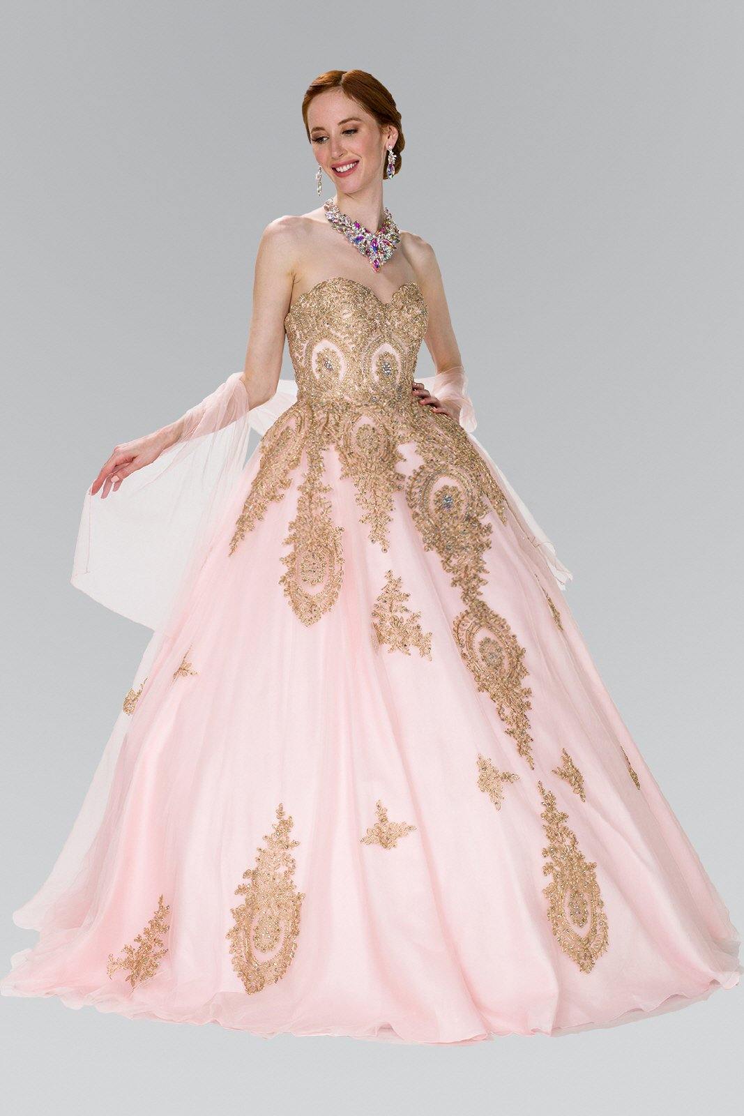 Quinceanera Sweetheart Ball Gown with Embroidery and Beads