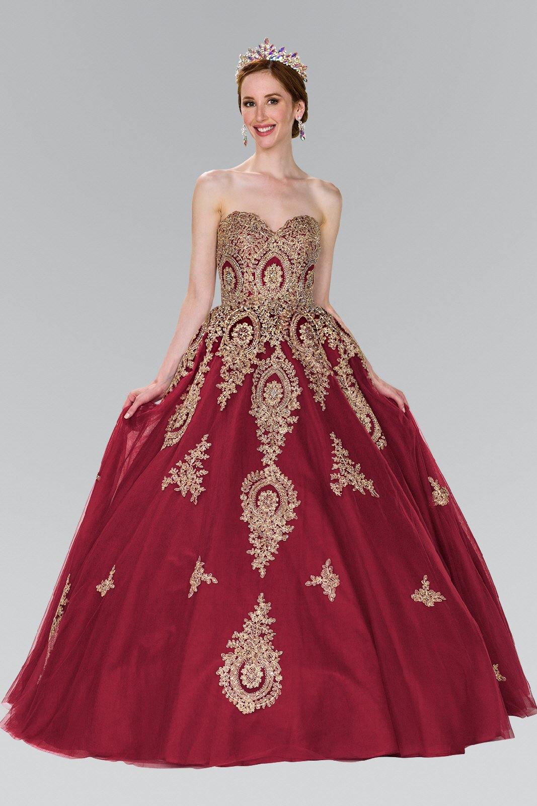 Quinceanera Sweetheart Ball Gown with Embroidery and Beads