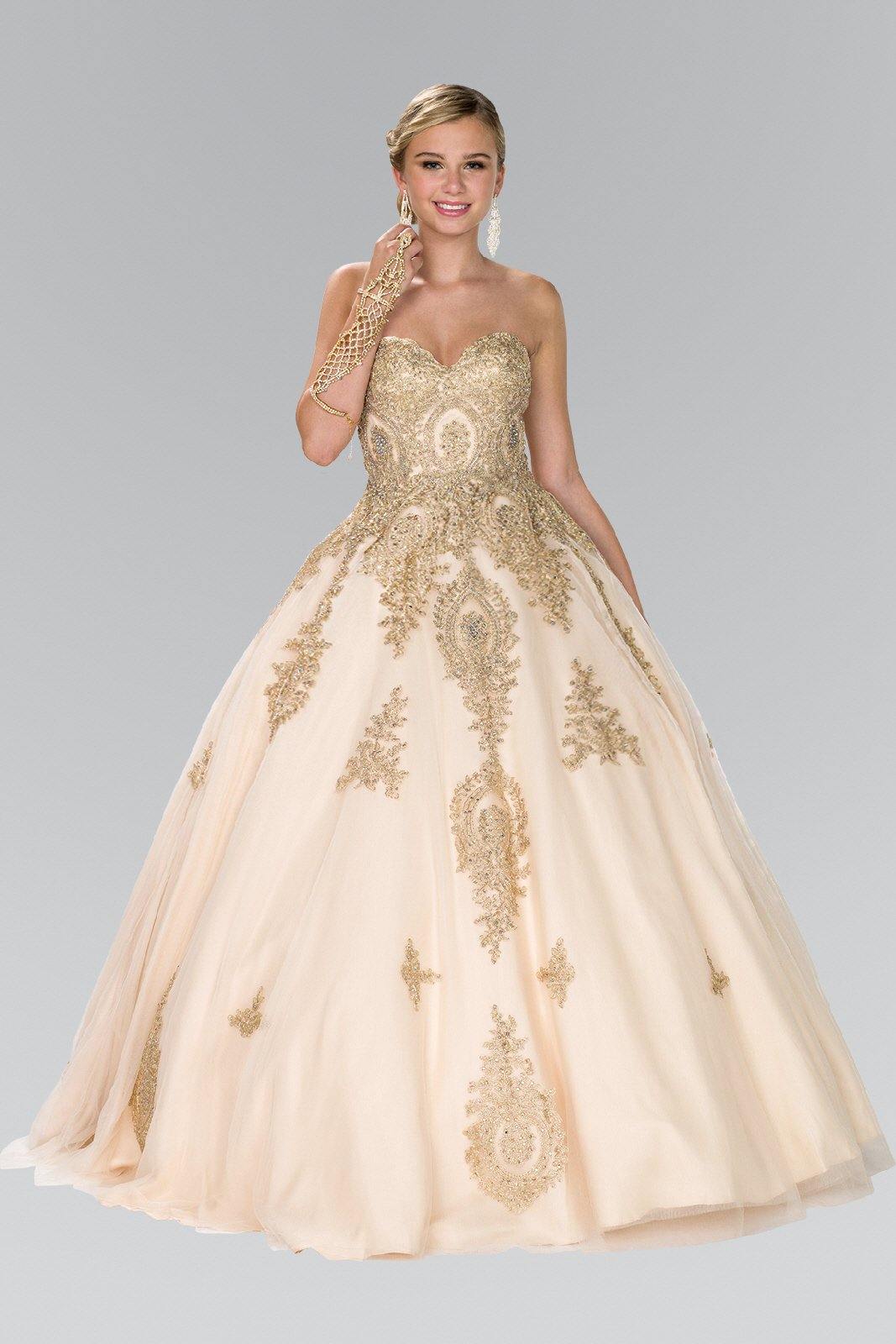 Quinceanera Sweetheart Ball Gown with Embroidery and Beads