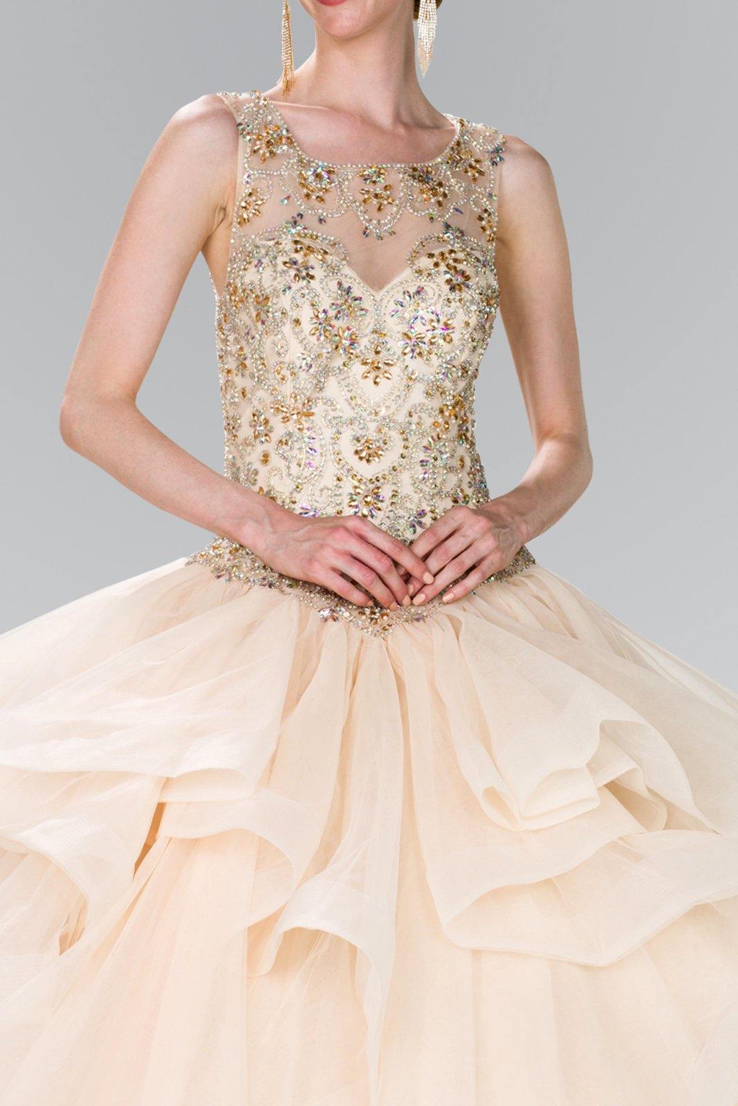 Quinceanera Sweethearted Ball Gown with Bolero - The Dress Outlet Elizabeth K