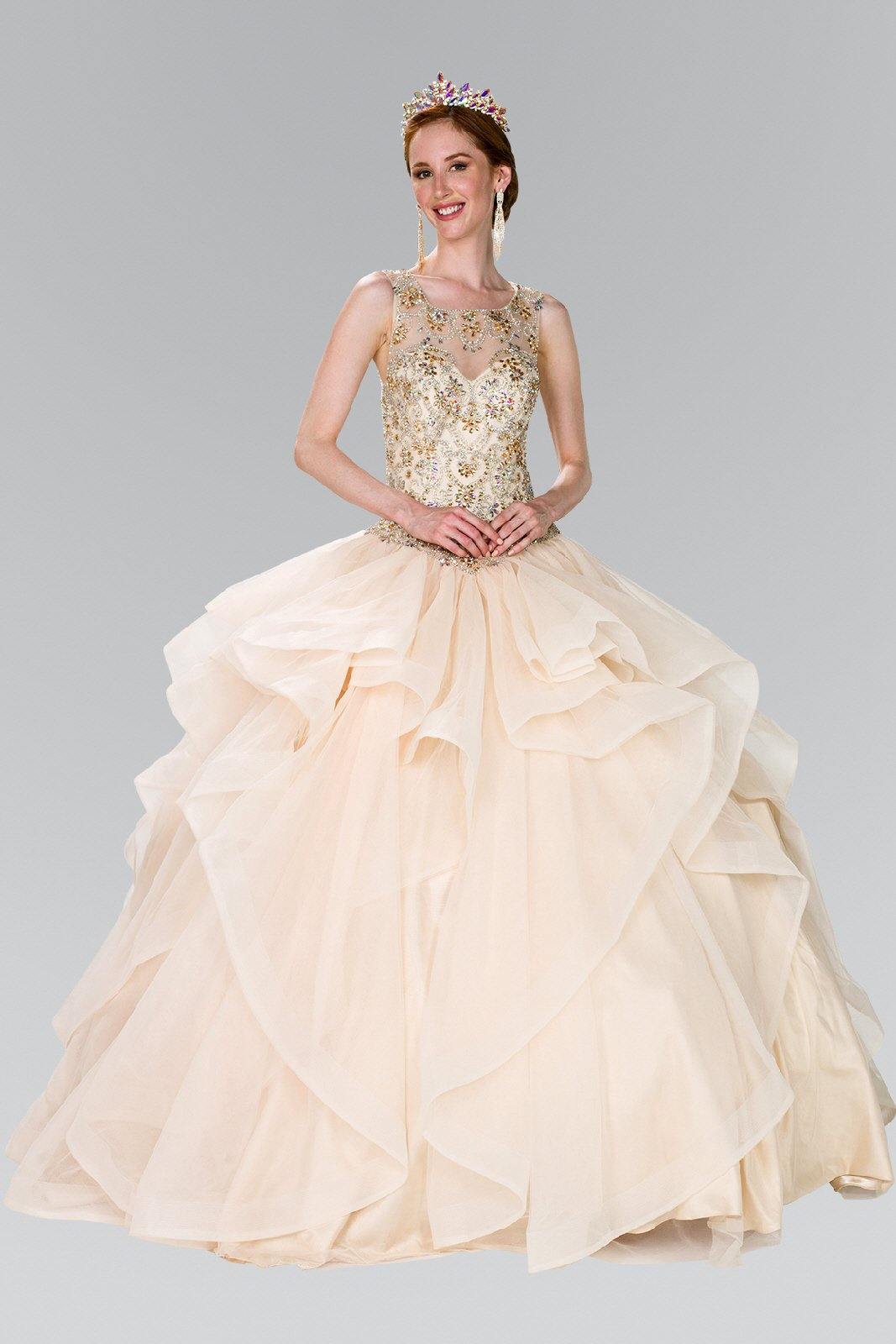 Quinceanera Sweethearted Ball Gown with Bolero - The Dress Outlet Elizabeth K