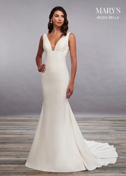 Rachel Allan Long Fitted Bridal Gown - The Dress Outlet