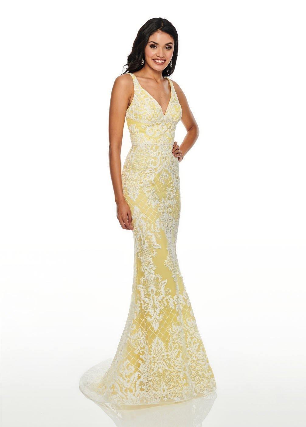 Rachel Allan Long Fitted Prom Dress - The Dress Outlet