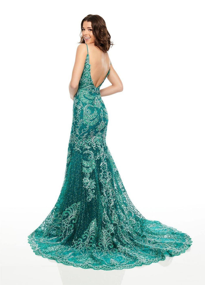 Rachel Allan Long Fitted Prom Dress - The Dress Outlet