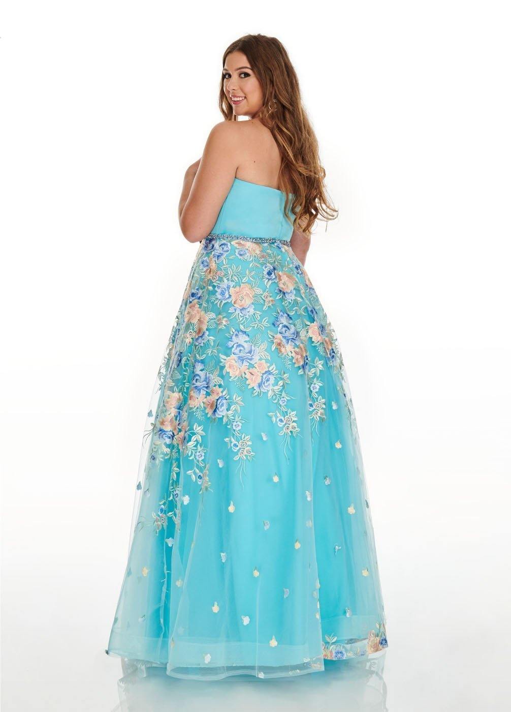Rachel Allan Long Plus Size Dress Prom