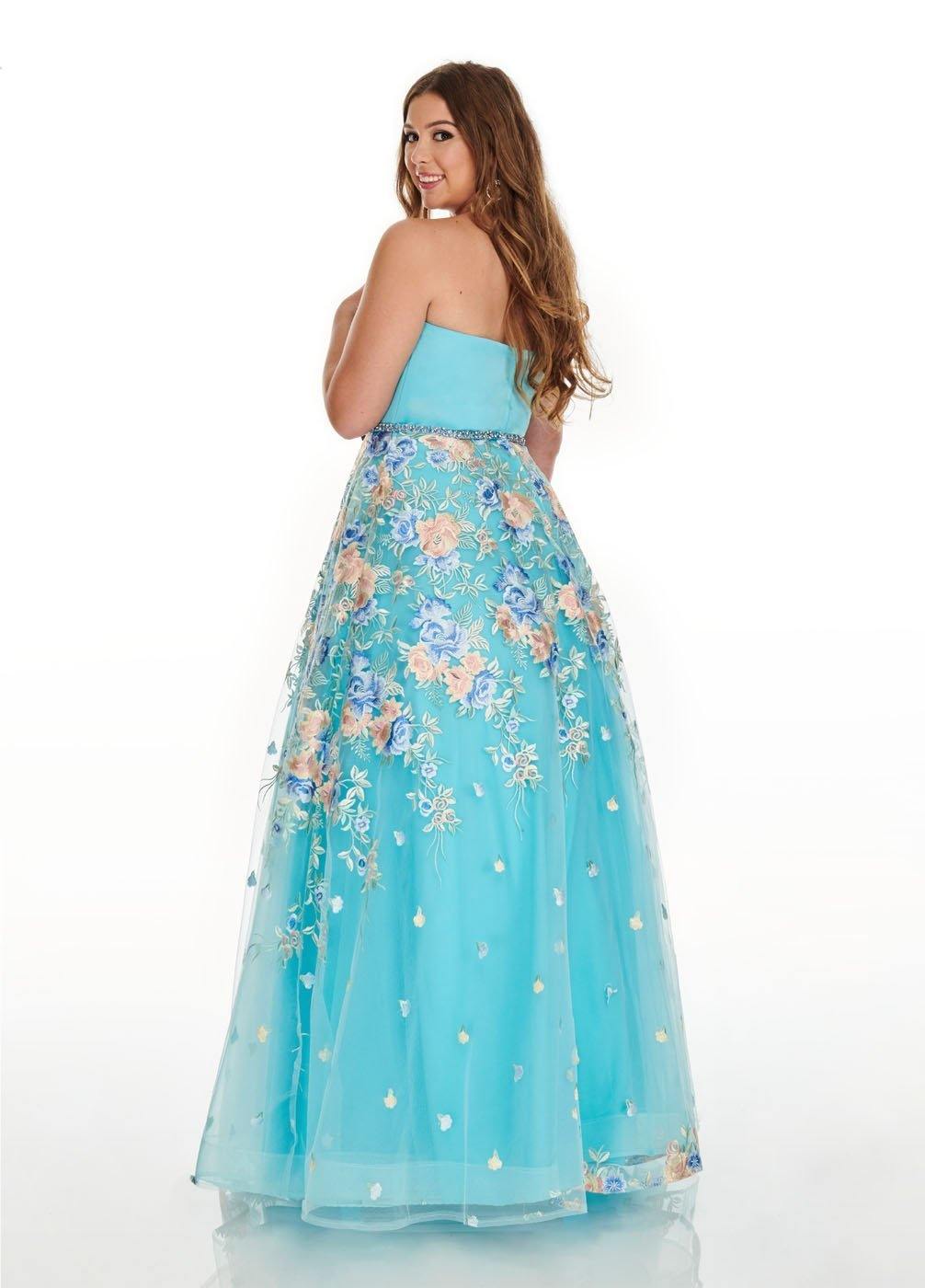 Rachel Allan Long Plus Size Dress Prom - The Dress Outlet