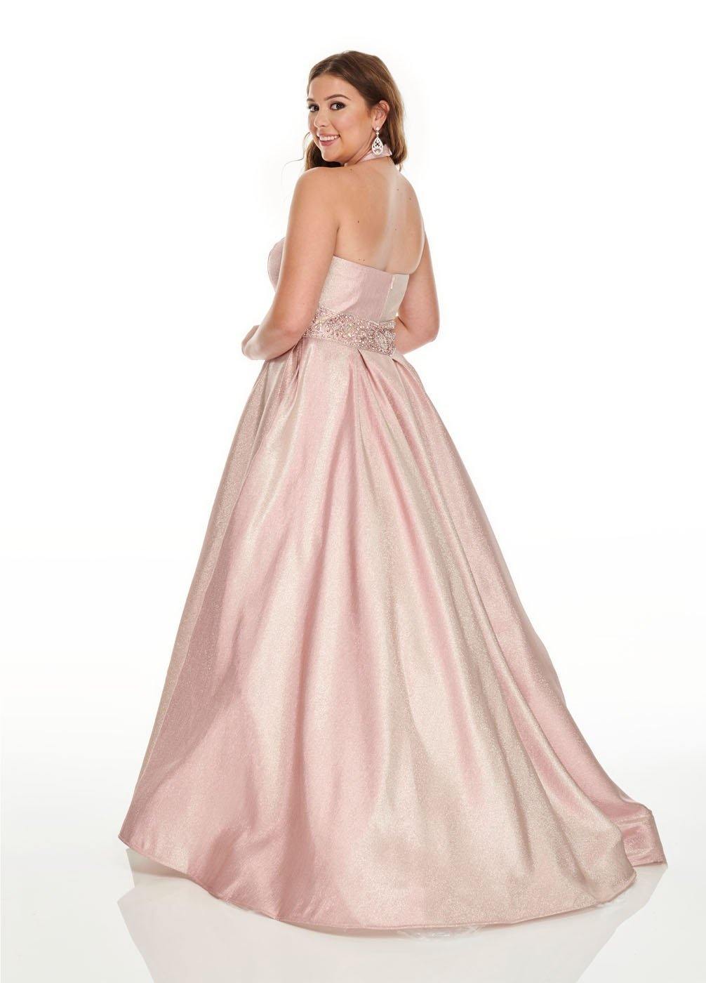 Rachel Allan Long Plus Size Prom Dress - The Dress Outlet