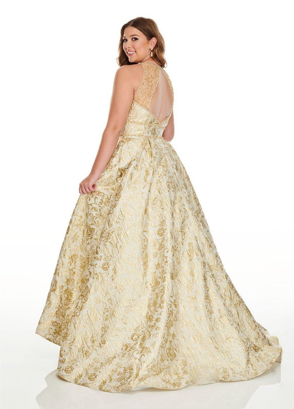 Rachel Allan Long Plus Size Prom Dress Ball Gown