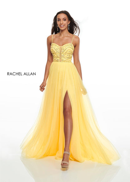 Rachel Allan Long Prom Sexy Dress - The Dress Outlet