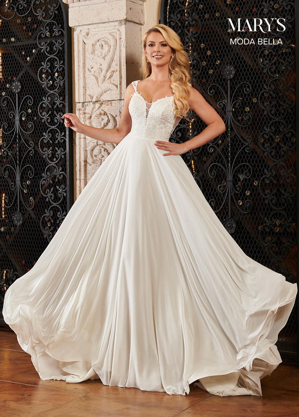Rachel Allan  Mary's Moda Bella Long Wedding Dress