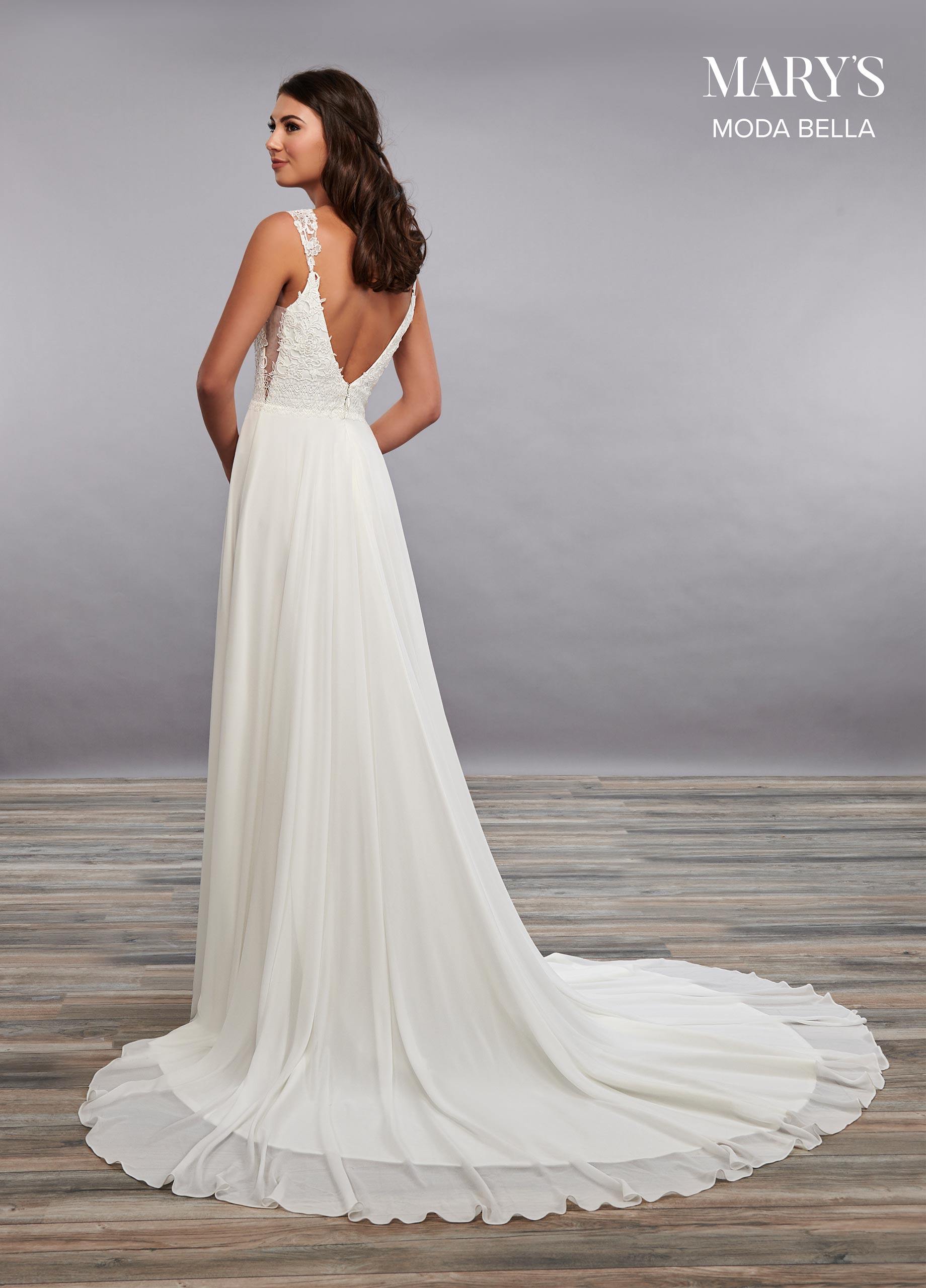 Rachel Allan  Mary's Moda Bella Long Wedding Dress