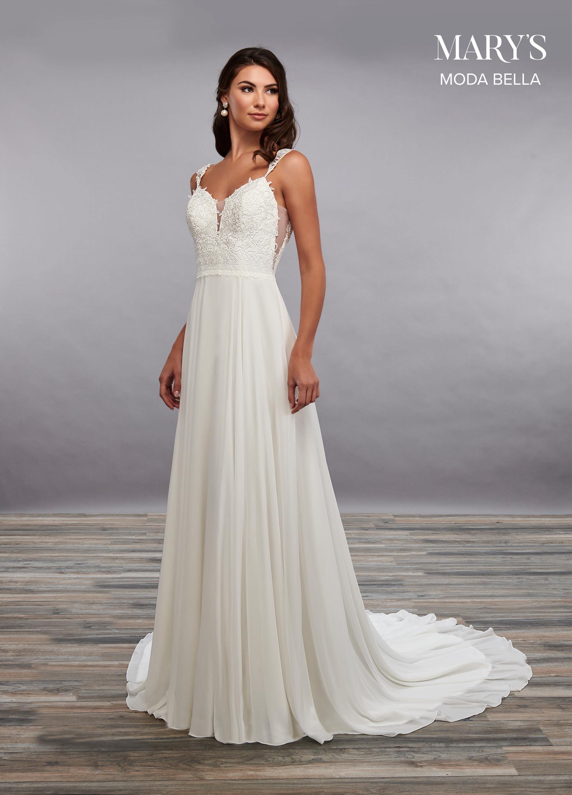 Rachel Allan  Mary's Moda Bella Long Wedding Dress